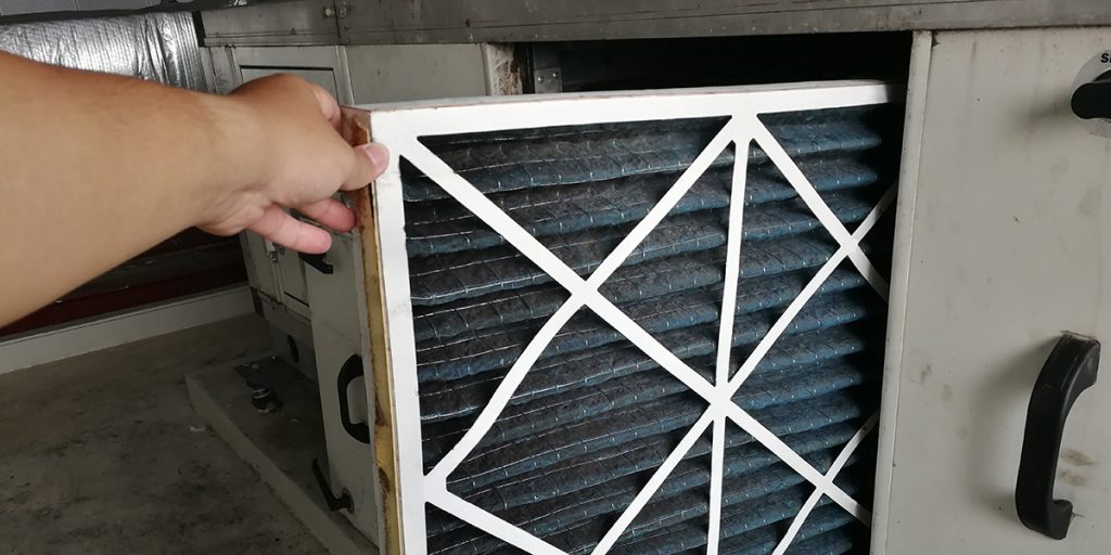 why is my furnace filter black