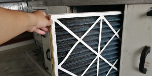 why is my furnace filter black